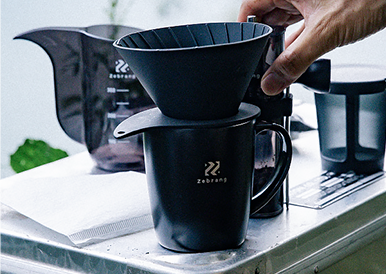 V60 Flat dripper Zebrang